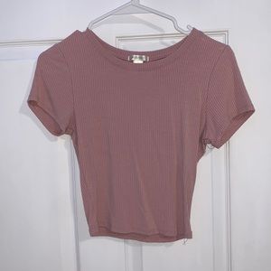 Womens Bozzolo ribbed cropped baby tee